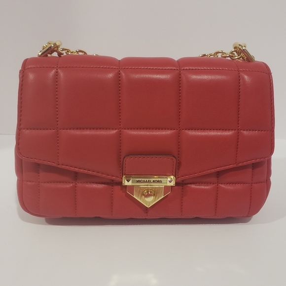 233- Michael Kors Women's Crosbody Crimson Red Color NWT - Picture 3 of 14